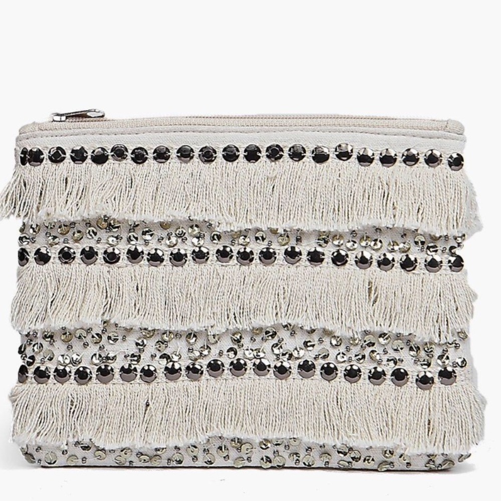 Moroccan Sequin Fringed Clutch Bag